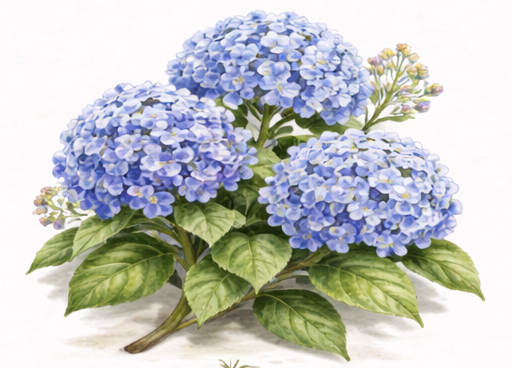 Blue Hydrangea