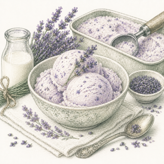 Lavender Ice Cream