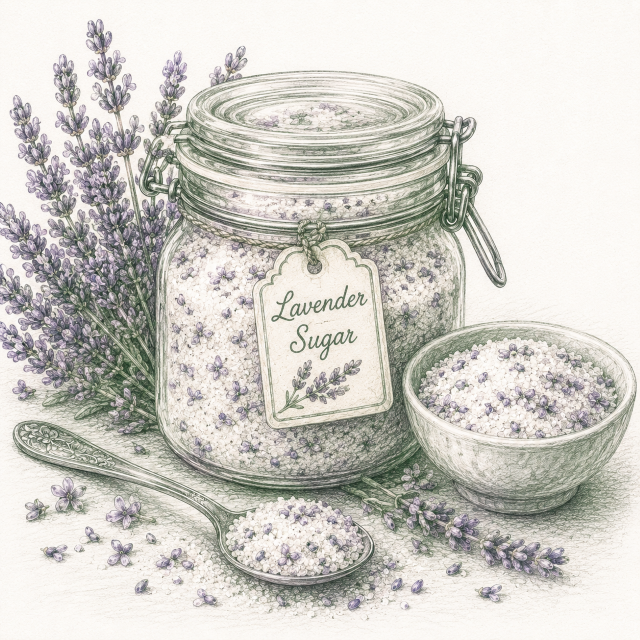 Lavender Sugar