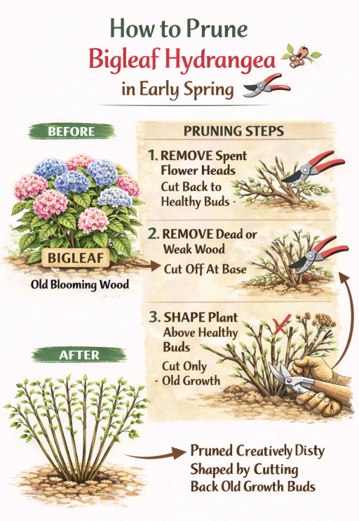 Pruning Bigleaf Hydrangea