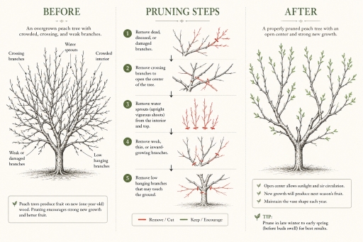 Peach Pruning